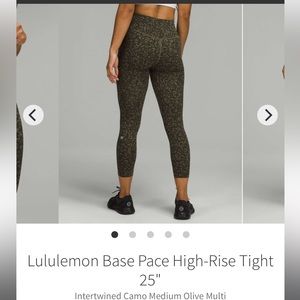 Cheetah print lululemon leggings